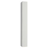Mezuzah Case - Water proof white with Silver Shin 12cm Waterproof Plastic
