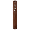 Mezuzah Case - Water proof plastic with Rubber Cork 15cm Brown Wood Design