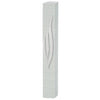 Mezuzah Case - Water proof silver Shin 12cm - Modern Polyresin Design with Rubber Cork