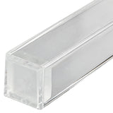 Mezuzah Case - Water proof silver Shin 12cm - Modern Polyresin Design with Rubber Cork