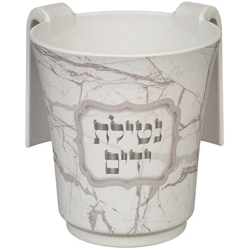 Washing Cup (Netilat Yadayim) - Thick Bamboo 14cm with Printing