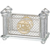 Serviette Holder - Crystalwith Metal Plate 10*17cm