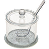 Honey Dish - Acrilic with Silver Base 8.5cm