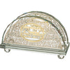 Serviette Holder- Crystalwith Metal Plate