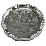 Seder plate Passover (pesach) - Silver Plated Ornate Design 35cm