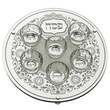 Seder plate Passover (pesach) - Glass 36cm