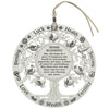 Framed Blessing - Metal Tree, English Home Blessing 13cm