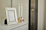 Framed Blessing - Glass Brown Candle Lighting Blessing 22*18cm