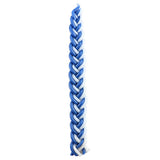 Havdalah Candle - Elegant Wax 30cm Blue & White