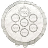 Seder plate/Afikoman bag Passover (pesach) - White Satin Set 46cm