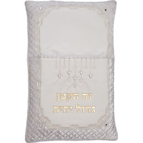 Brit Pillow - Leatherette 74*50cm with Bold Embroidery