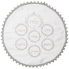 Seder plate/Afikoman bag Passover (pesach) - White Satin with Embroidery 46cm
