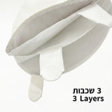 Seder plate Passover (pesach) - Elegant Cream Leatherette 45cm