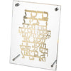 Framed Blessing - Lucite with Plate 24×23cm