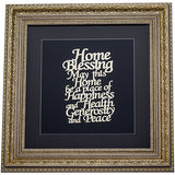 Framed Blessing - Gold Plate 42*43cm