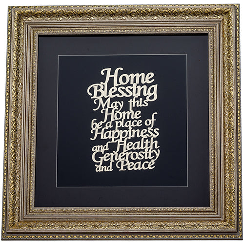 Framed Blessing - Gold Plate 42*43cm