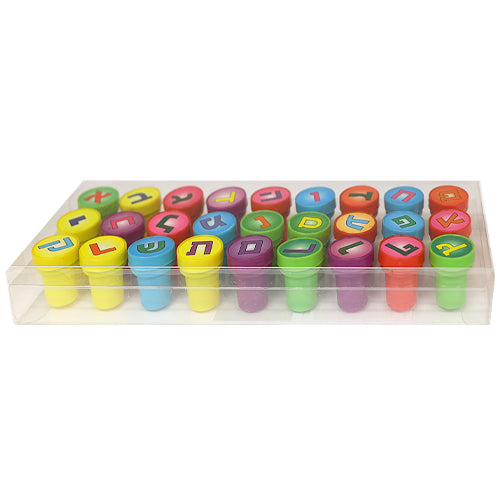Aleph-Bet Stamps - Plastic 27 Pcs
