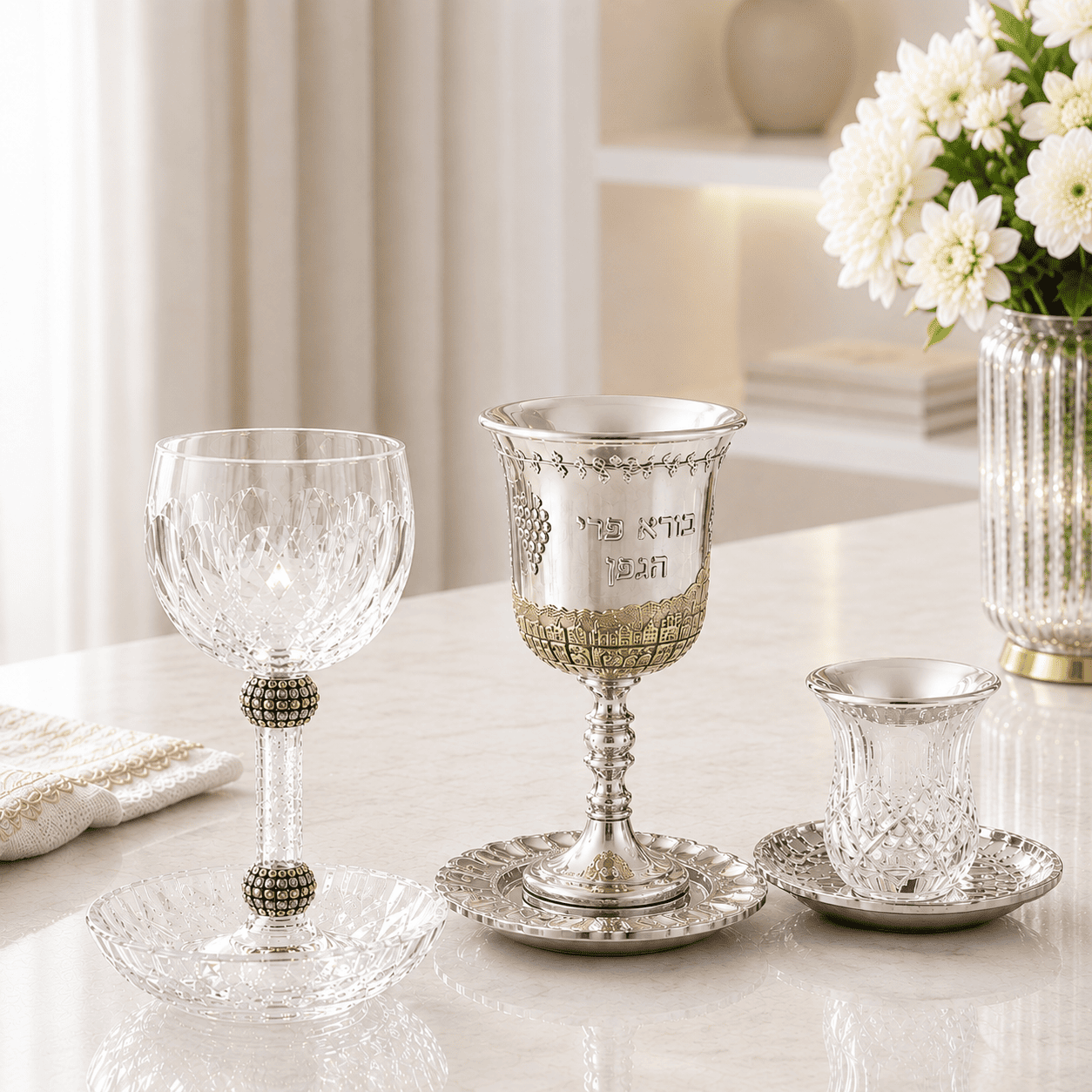 Kiddush Cups & Wine