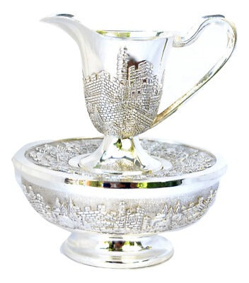 Mayim Achronim - Silver-Plated Jerusalem Design