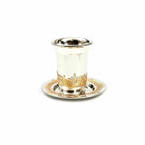 Kiddush Cup - Silver-plated Jerusalem with gold decoration