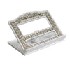 Shtender - White wood/silver cushions 36/30cm