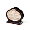 Bencher/serviettes Holder - Wooden and Silver