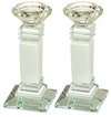Candlesticks - Pair of Crystal Elegant16cm