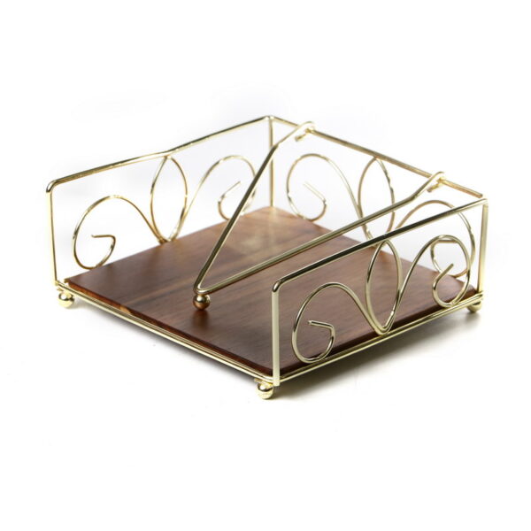 Serviette Holder - Gold Plated