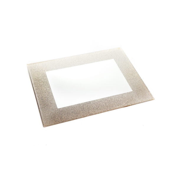 Candlestick Tray - Gold Mirror Shabbat Diamond 40/30cm
