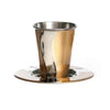 Kiddush Cup - Gold Waves Enamel Stainless Steel