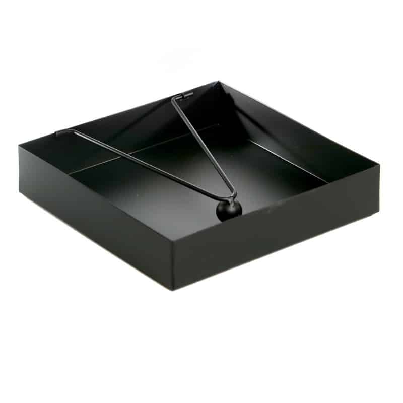 Serviette Holder - Black Metal Map 20/20cm
