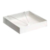 Serviette Holder - White Metal Map 20/20cm