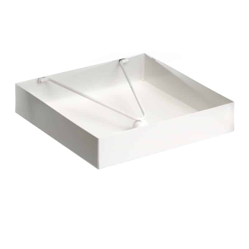 Serviette Holder - White Metal Map 20/20cm