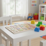 Aleph-Bet Puzzle in playroom