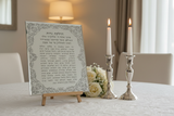 Candle Lighting Plaque Shabbat Table