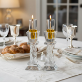Candlesticks with Taller Glass Oil Cups