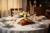 Challah board on Shabbos table