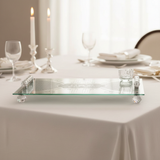 Challah Tray on Shabbat Table