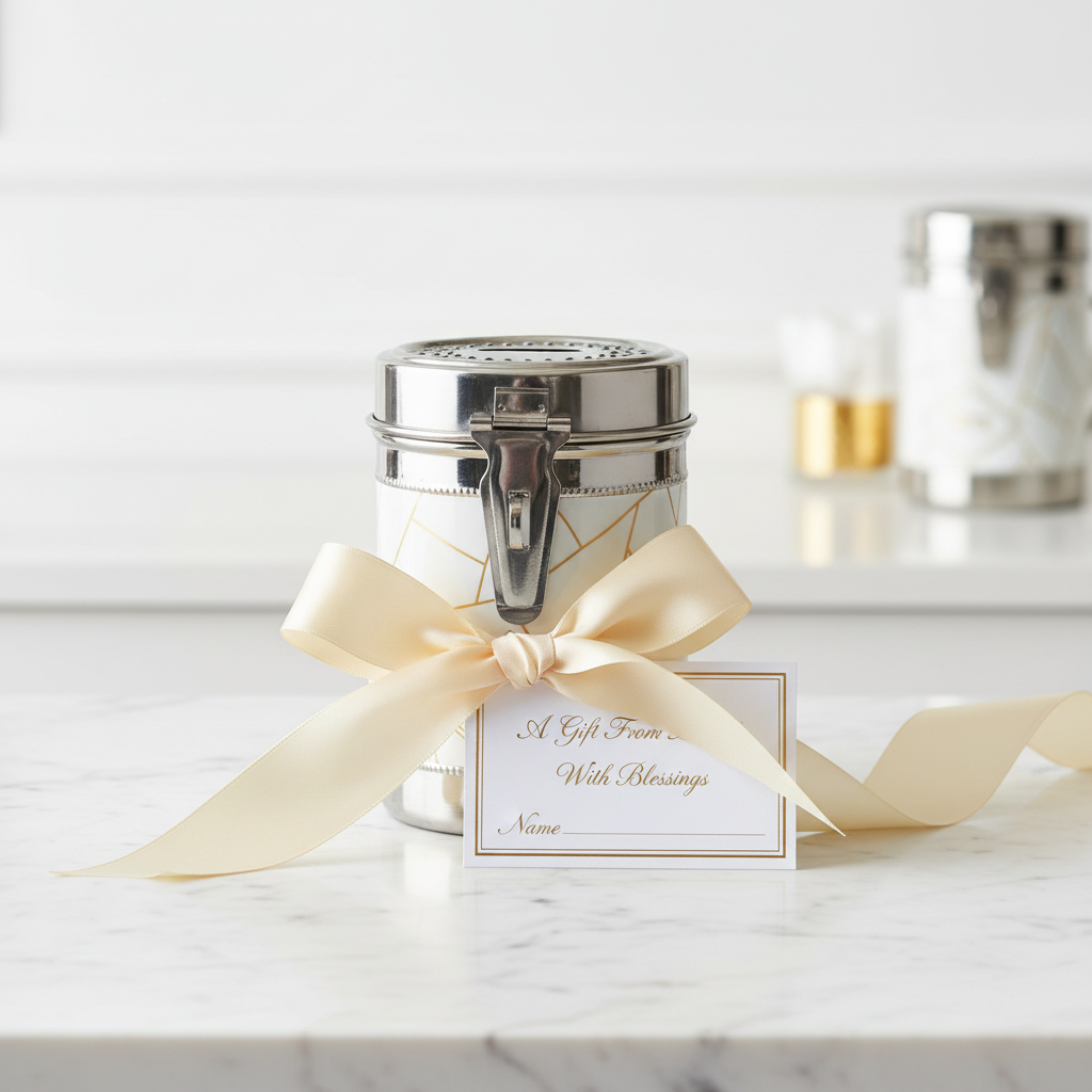 Charity box gift presentation