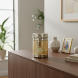 Charity box in modern home