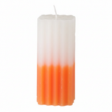 Close-up detail of multicolour Havdalah candle