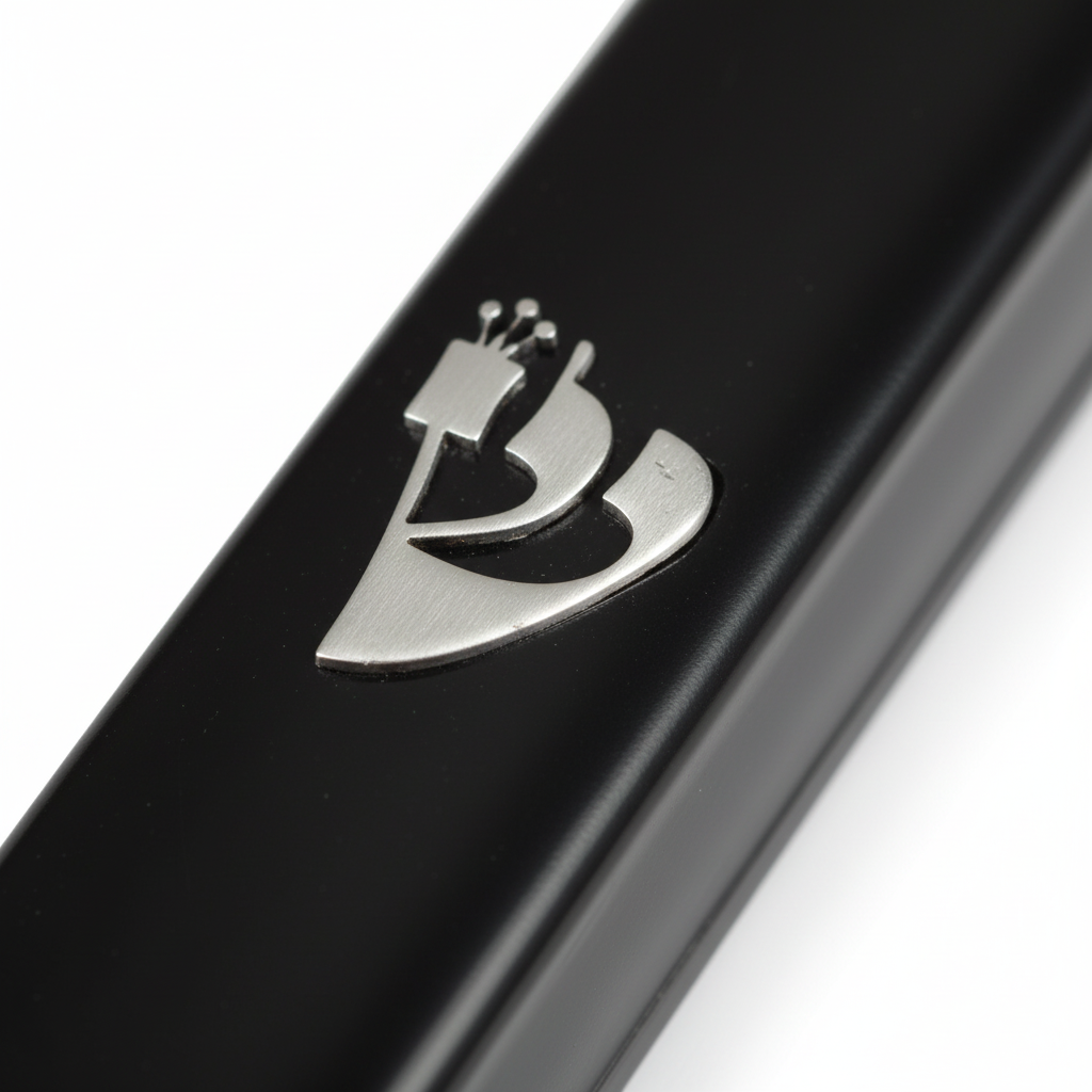 Close-up of silver Shin detail