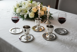 Coasters Shabbat Table with Drinks