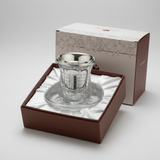 Crystal and Silver Kiddush Cup in Gift Box