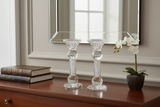 Crystal Candlesticks in Elegant Home Setting