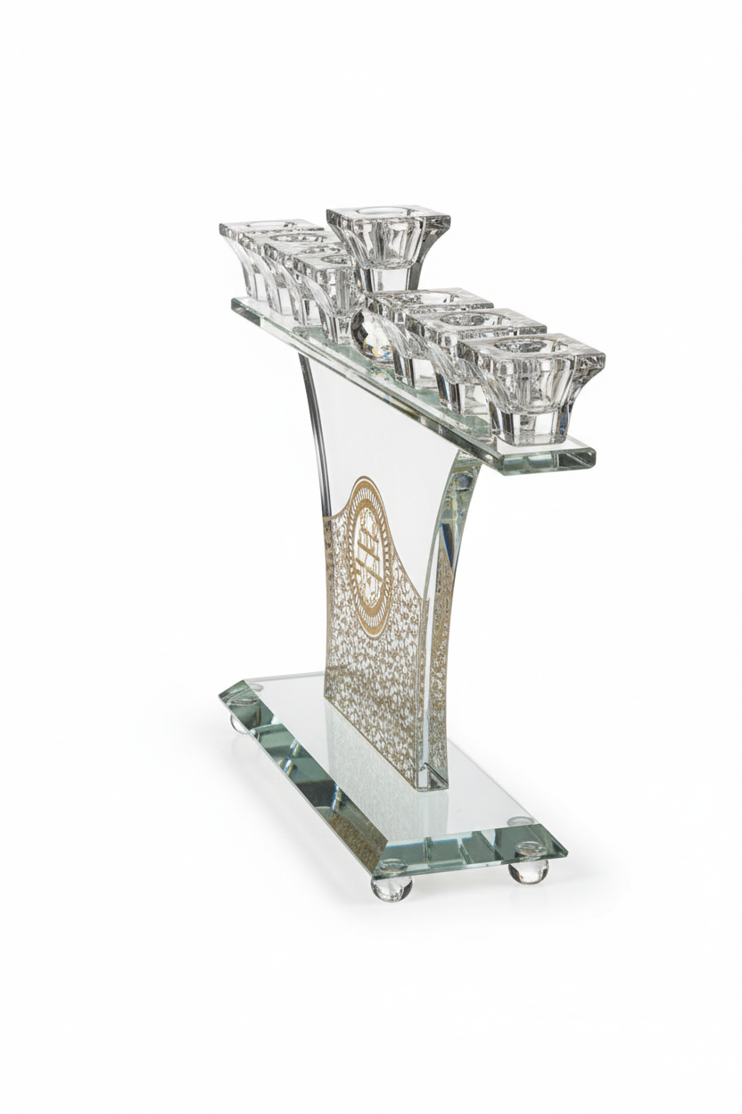 Crystal Menorah Side View
