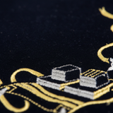 Dark Blue Velvet Detail