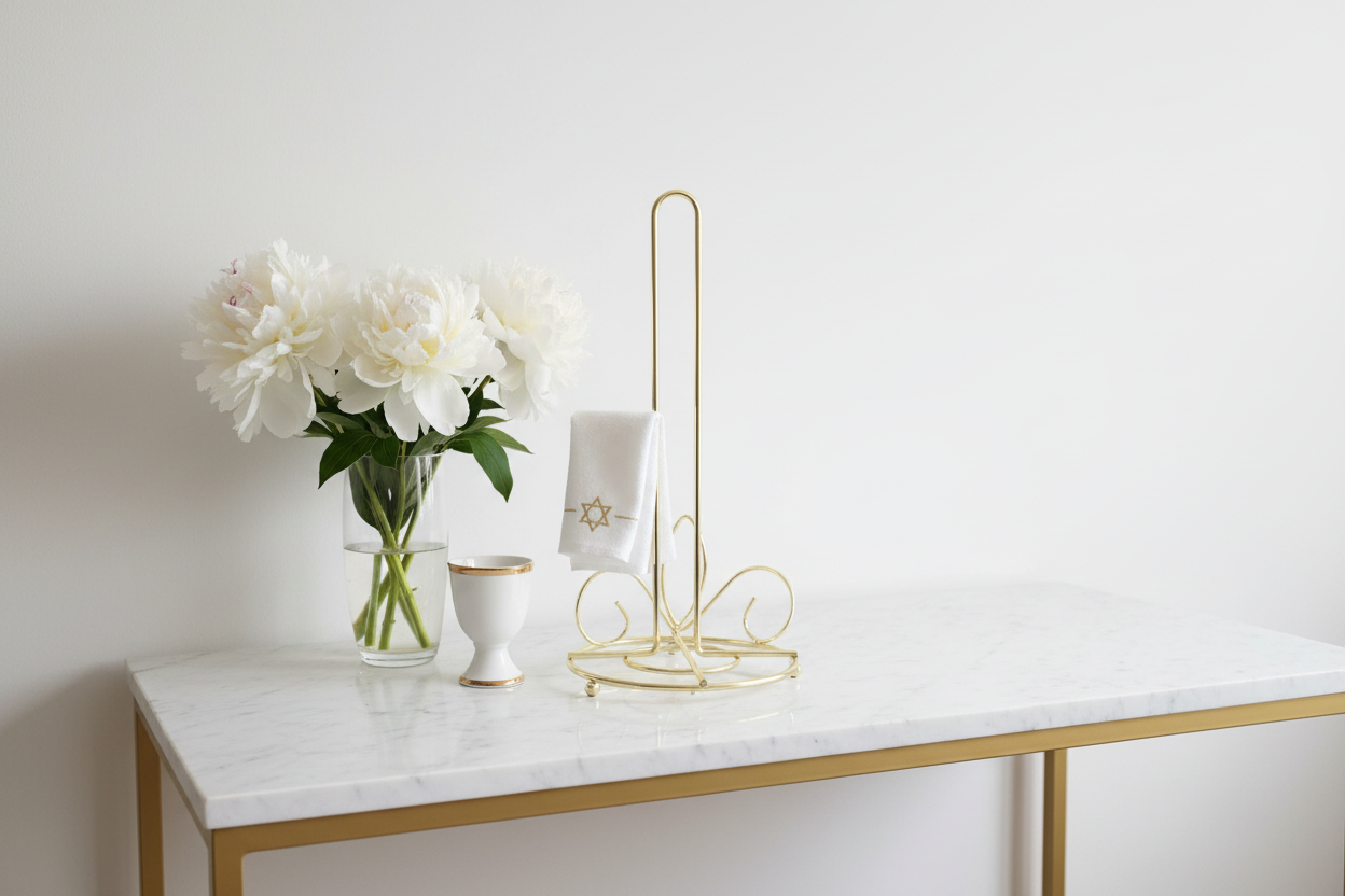 Gold Wire Stand Console Table