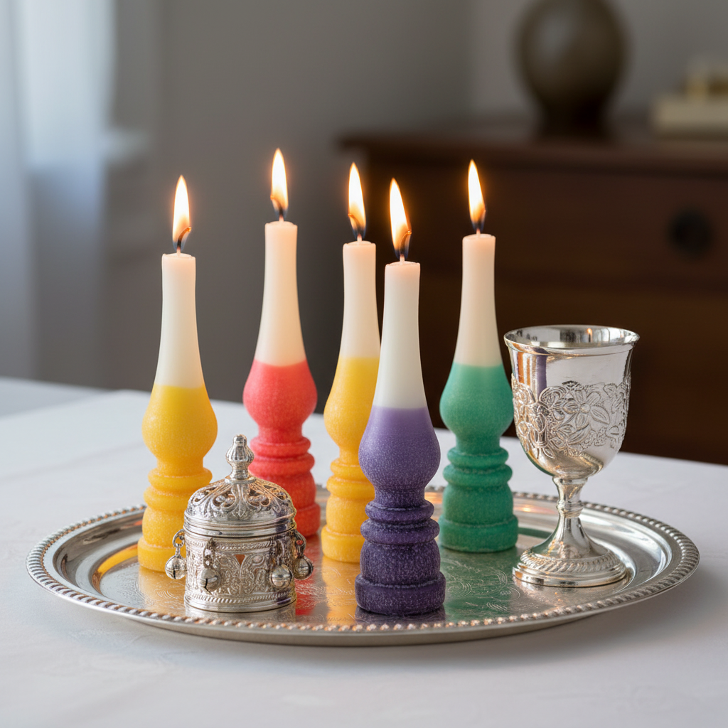 Havdalah ceremony setting