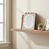 Home Blessing Mirror on shelf with books